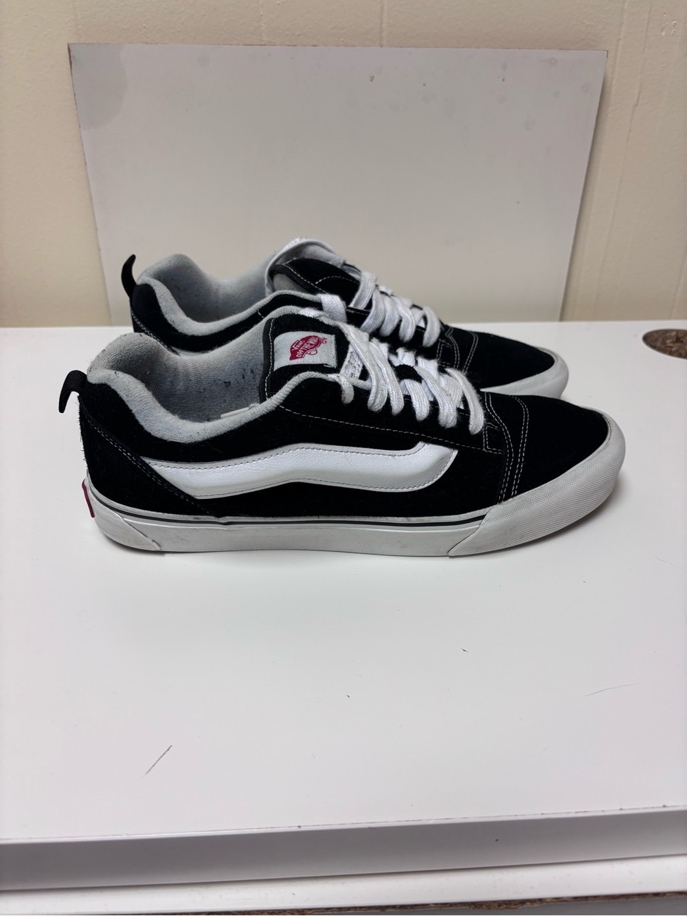 Vans Black and White Old Skool Low-Top Sneakers